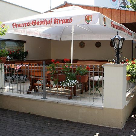 Brauerei Gasthof Kraus Hirschaid Exterior foto