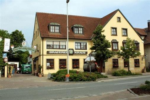 Brauerei Gasthof Kraus Hotel Hirschaid Exterior foto